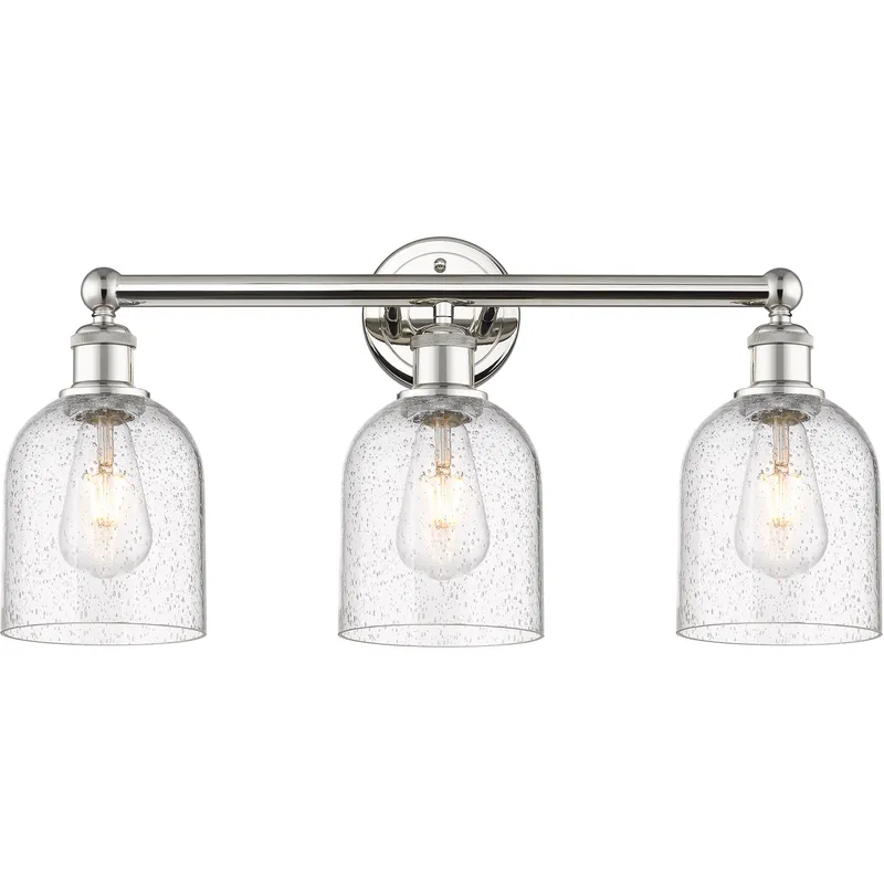 Edison Bella 3 Light 23.5 inch Polished Nickel Bath Vanity Light Wall Light