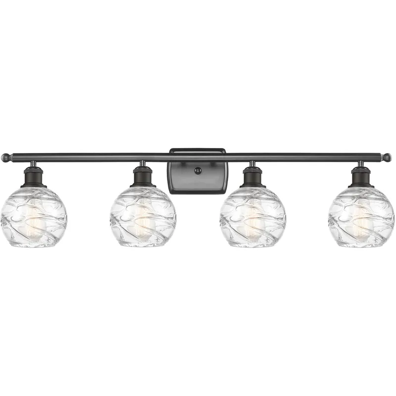Ballston Small Deco Swirl LED 36 inch Oil Rubbed Bronze Bath Vanity Light Wall Light, Ballston