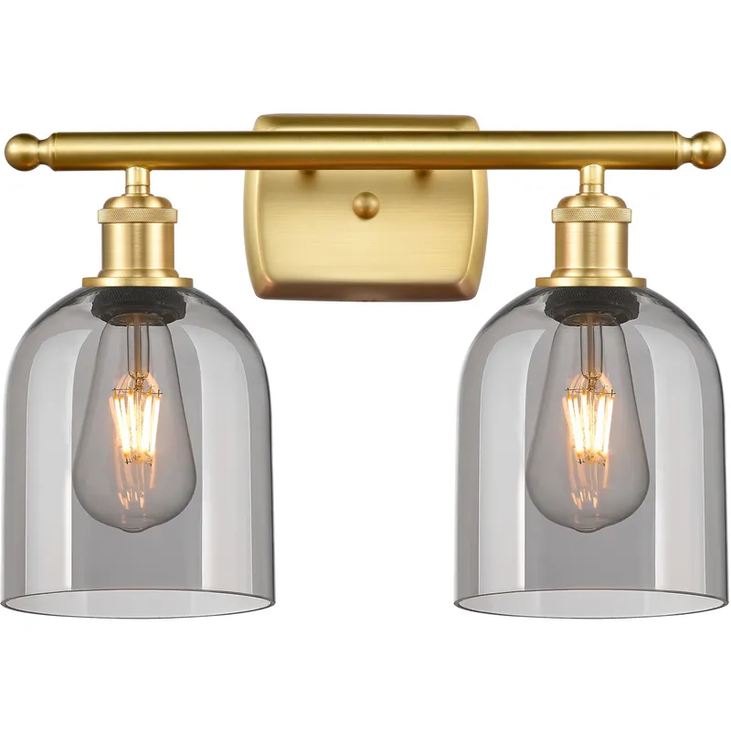 Ballston Bella 2 Light 15.5 inch Satin Gold Bath Vanity Light Wall Light