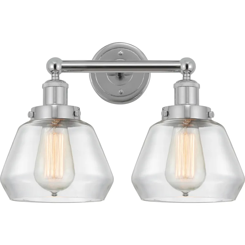 Fulton 2 Light 16 inch Polished Chrome Bath Vanity Light Wall Light