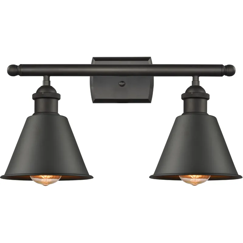 Ballston Smithfield 2 Light 16 inch Oil Rubbed Bronze Bath Vanity Light Wall Light, Ballston