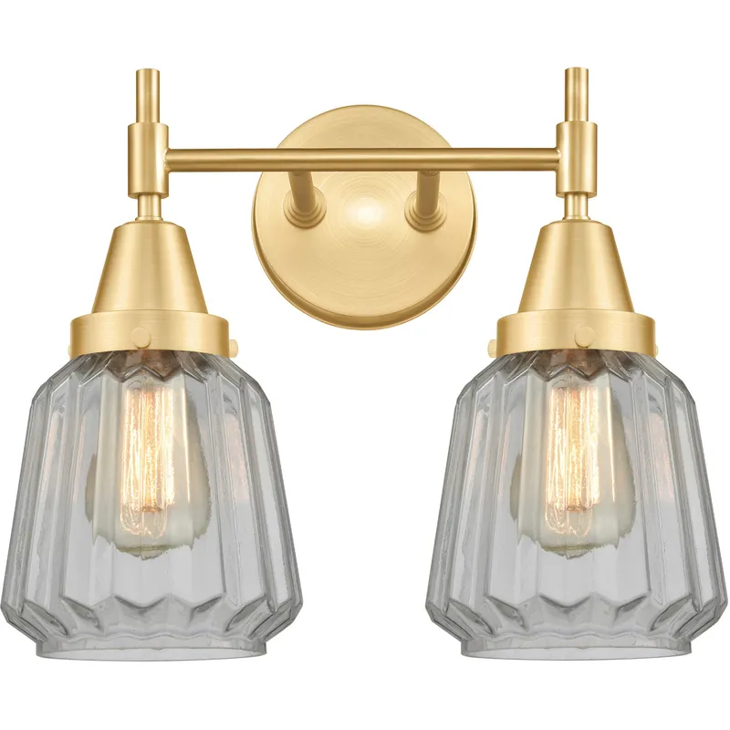 Caden LED 15 inch Satin Gold Bath Vanity Light Wall Light