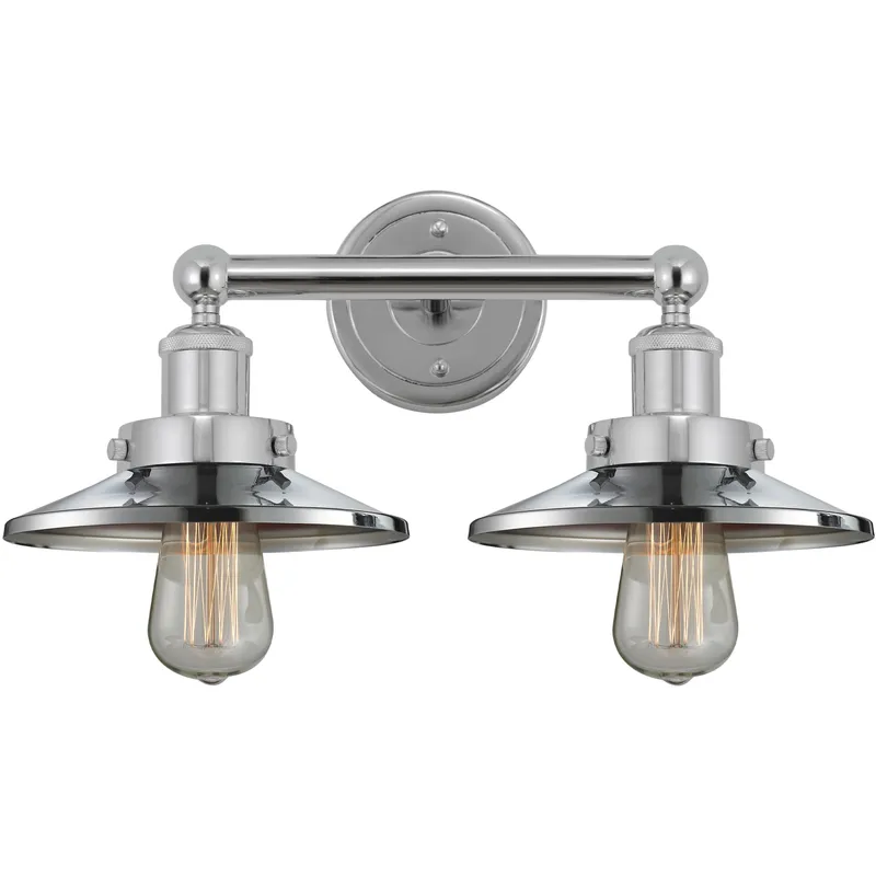 Railraod 2 Light 17 inch Polished Chrome Bath Vanity Light Wall Light