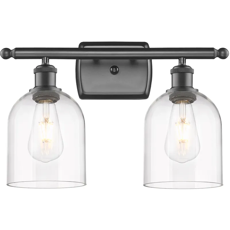 Ballston Bella 2 Light 15.5 inch Oil Rubbed Bronze Bath Vanity Light Wall Light