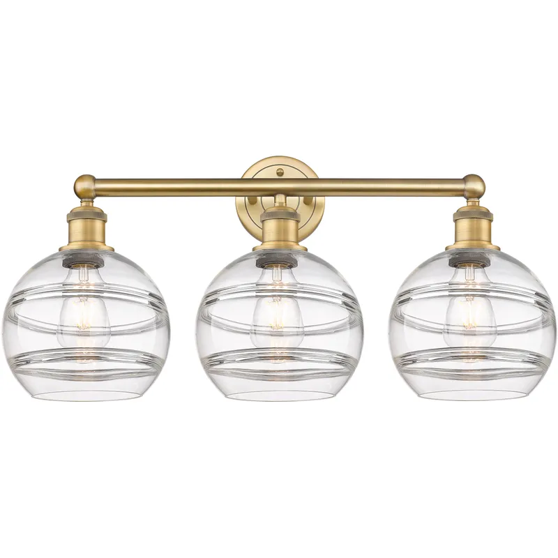 Edison Rochester 3 Light 26 inch Brushed Brass Bath Vanity Light Wall Light