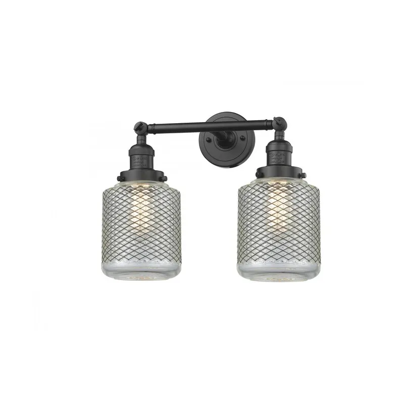 Franklin Restoration Stanton 2 Light 16 inch Oil Rubbed Bronze Bath Vanity Light Wall Light, Franklin Restoration