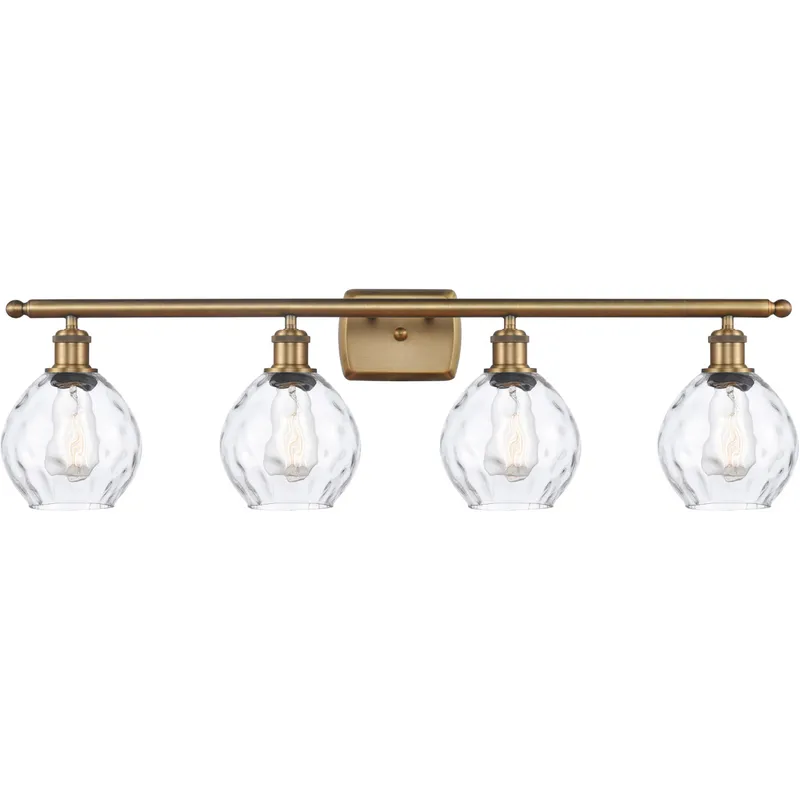 Ballston Small Waverly LED 36 inch Brushed Brass Bath Vanity Light Wall Light, Ballston