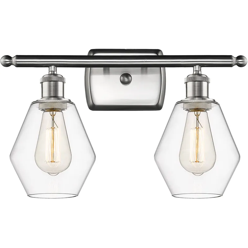 Ballston Cindyrella LED 16 inch Brushed Satin Nickel Bath Vanity Light Wall Light in Clear Glass