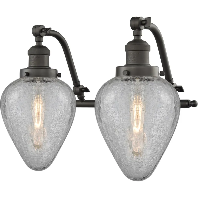 Franklin Restoration Geneseo 2 Light 18 inch Oil Rubbed Bronze Bath Vanity Light Wall Light, Franklin Restoration