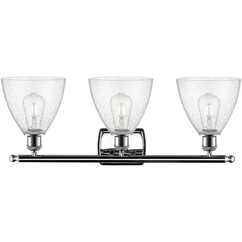 Ballston Ballston Dome LED 28 inch Polished Chrome Bath Vanity Light Wall Light in Seedy Glass