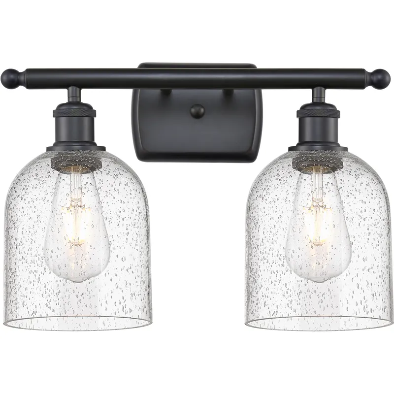 Ballston Bella 2 Light 15.5 inch Matte Black Bath Vanity Light Wall Light