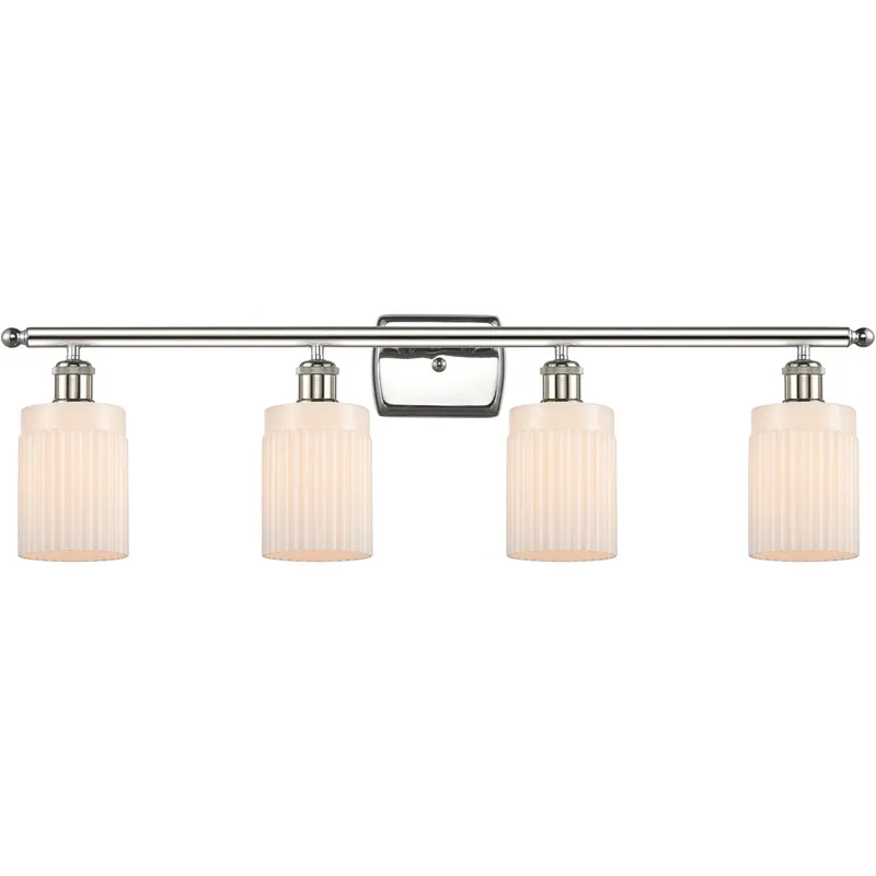 Ballston Hadley LED 36 inch Polished Nickel Bath Vanity Light Wall Light in Matte White Glass, Ballston