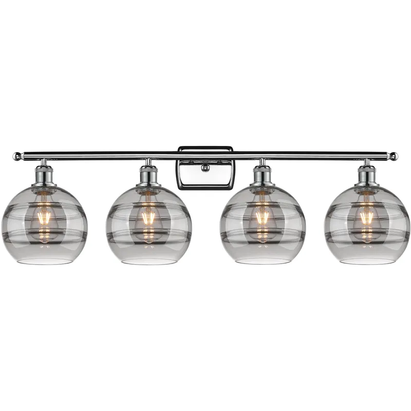 Ballston Rochester 4 Light 38 inch Polished Chrome Bath Vanity Light Wall Light