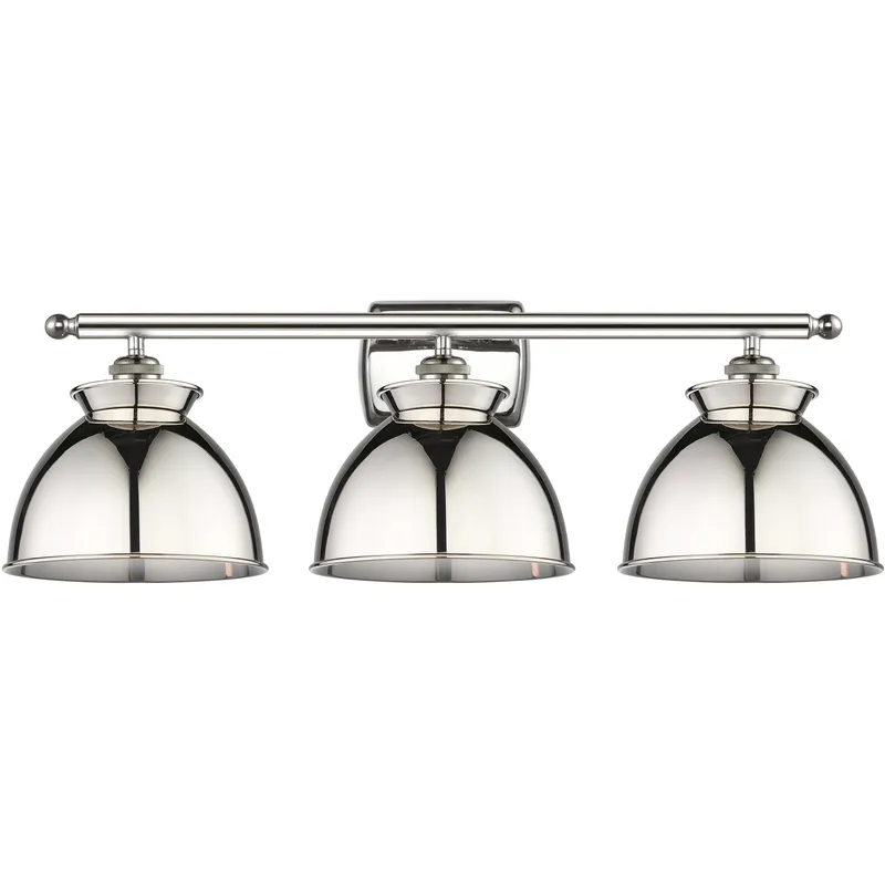 Adirondack 3 Light 28 inch Polished Nickel Bath Vanity Light Wall Light