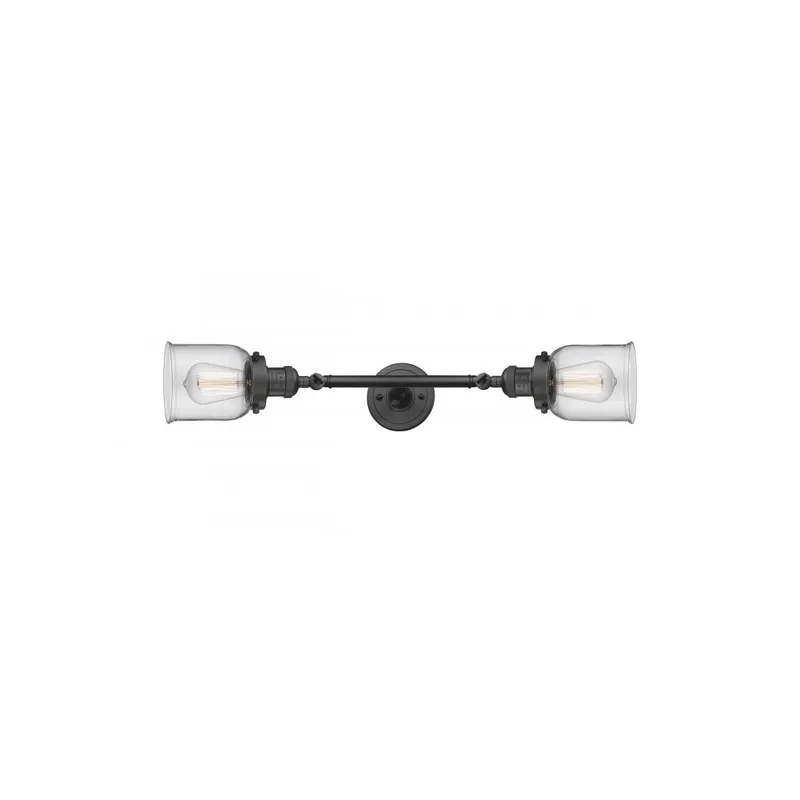 Franklin Restoration Small Bell LED 5 inch Oil Rubbed Bronze Bath Vanity Light Wall Light in Clear Glass, Franklin Restoration