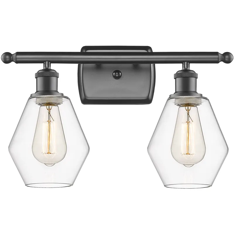 Ballston Cindyrella LED 16 inch Oil Rubbed Bronze Bath Vanity Light Wall Light in Clear Glass