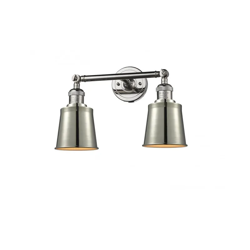 Franklin Restoration Addison 2 Light 16 inch Satin Gold Bath Vanity Light Wall Light, Franklin Restoration