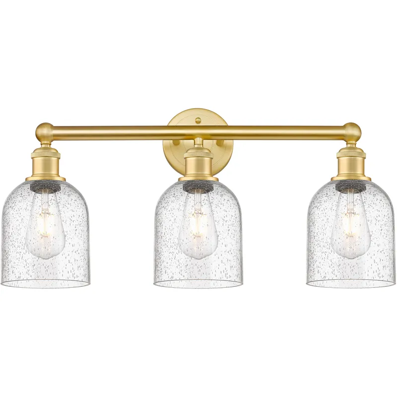 Edison Bella 3 Light 23.5 inch Satin Gold Bath Vanity Light Wall Light