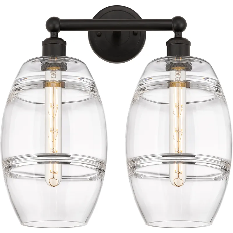 Edison Vaz 2 Light 17 inch Oil Rubbed Bronze Bath Vanity Light Wall Light