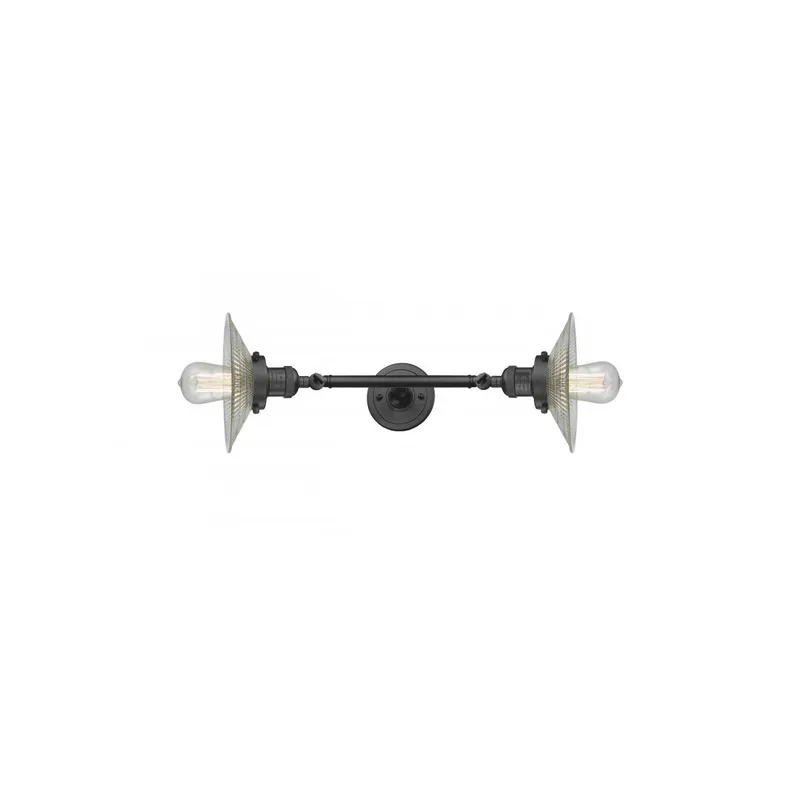 Franklin Restoration Halophane LED 9 inch Oil Rubbed Bronze Bath Vanity Light Wall Light in Clear Halophane Glass, Franklin Restoration