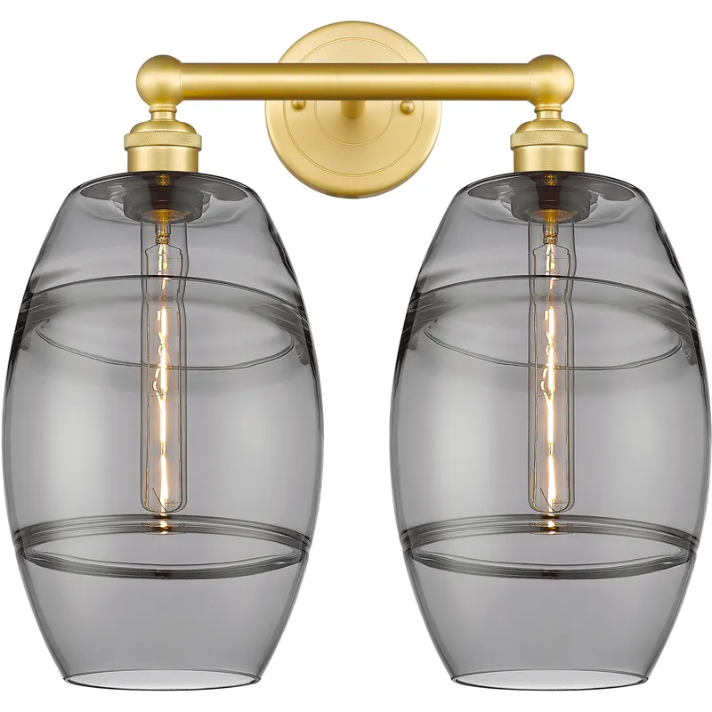 Edison Vaz 2 Light 17 inch Satin Gold Bath Vanity Light Wall Light