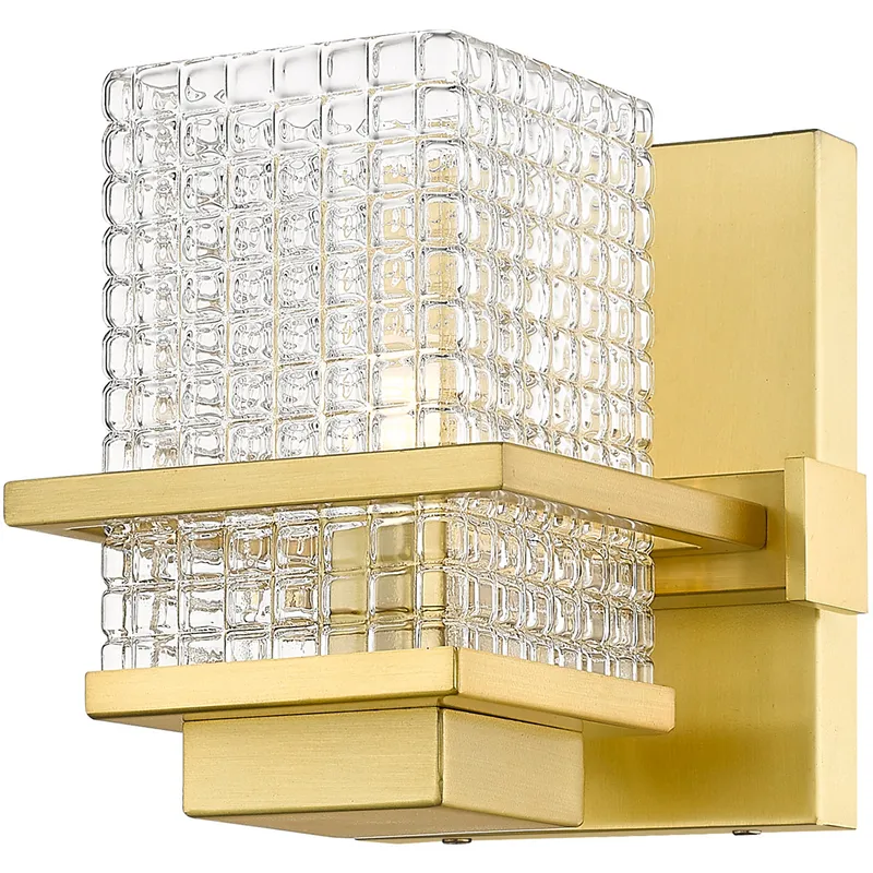 Wellfleet 1 Light 5.25 inch Satin Gold Bath Vanity Light Wall Light in Incandescent
