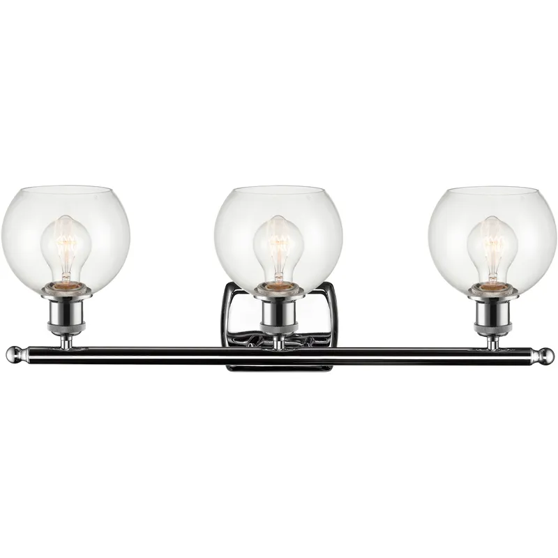 Ballston Athens LED 26 inch Polished Chrome Bath Vanity Light Wall Light in Clear Glass