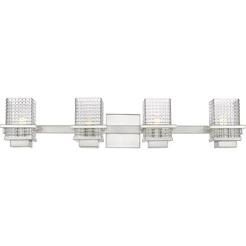 Wellfleet 4 Light 33 inch Satin Nickel Bath Vanity Light Wall Light in Incandescent