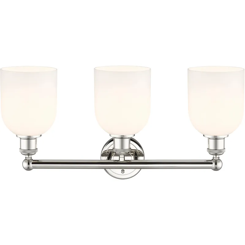 Edison Bella 3 Light 23.5 inch Polished Nickel Bath Vanity Light Wall Light