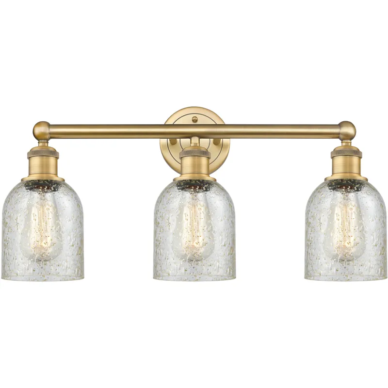 Caledonia 3 Light 23 inch Brushed Brass Bath Vanity Light Wall Light in Mica