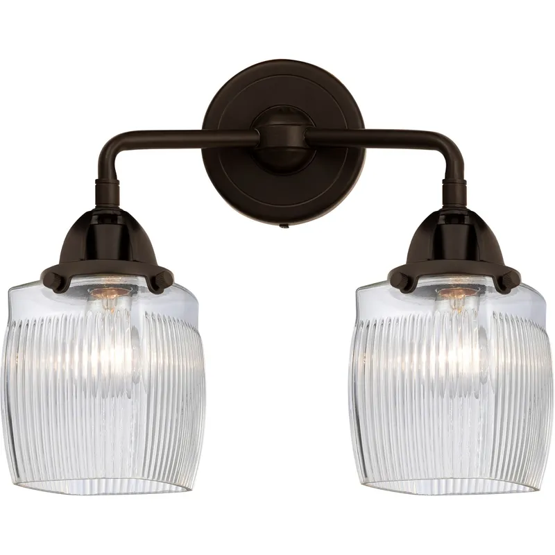 Nouveau 2 Colton 2 Light 14 inch Oil Rubbed Bronze Bath Vanity Light Wall Light