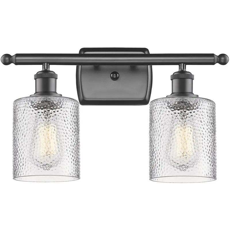 Ballston Cobbleskill LED 16 inch Oil Rubbed Bronze Bath Vanity Light Wall Light in Clear Glass, Ballston