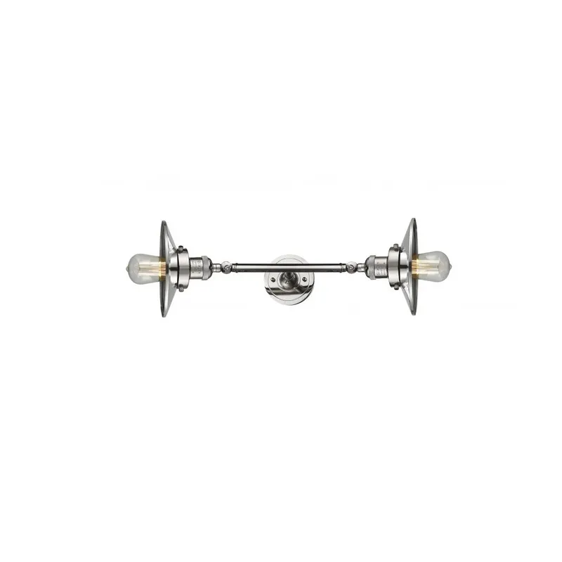 Franklin Restoration Railroad LED 8 inch Polished Nickel Bath Vanity Light Wall Light, Franklin Restoration