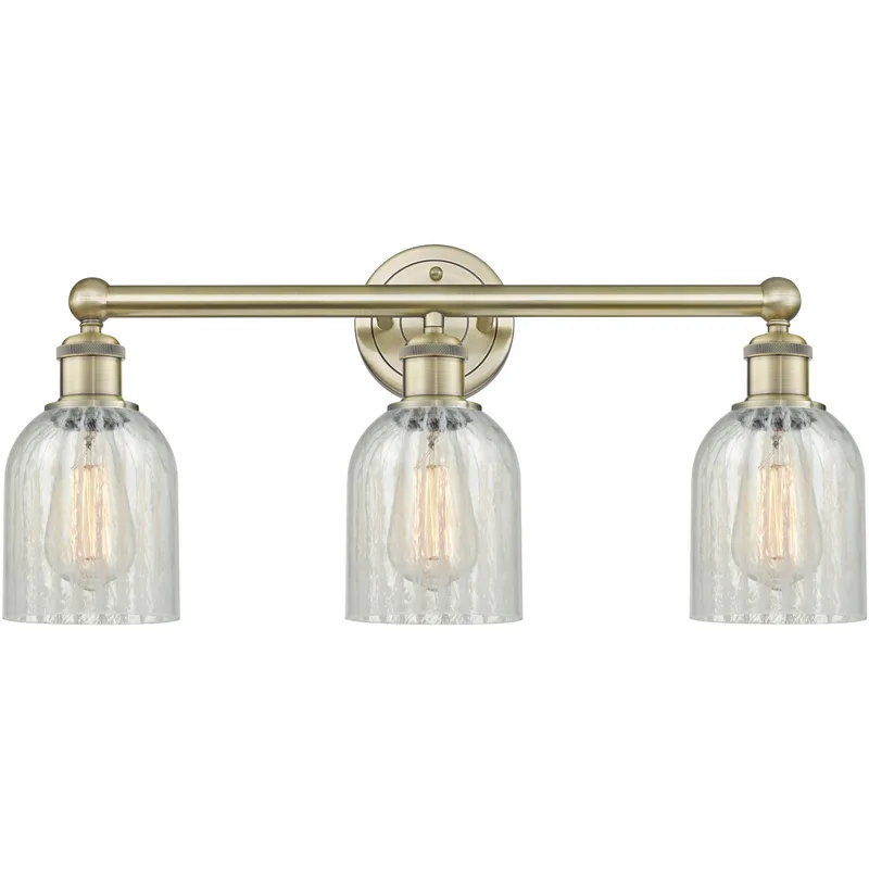 Caledonia 3 Light 23 inch Antique Brass Bath Vanity Light Wall Light in Mouchette