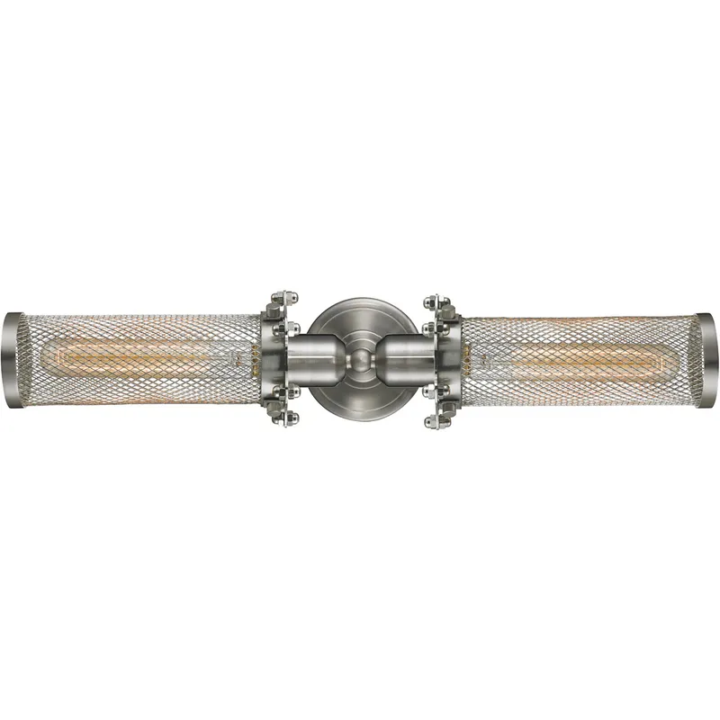 Austere Quincy Hall 2 Light 21 inch Brushed Satin Nickel Bath Vanity Light Wall Light in Incandescent, Austere