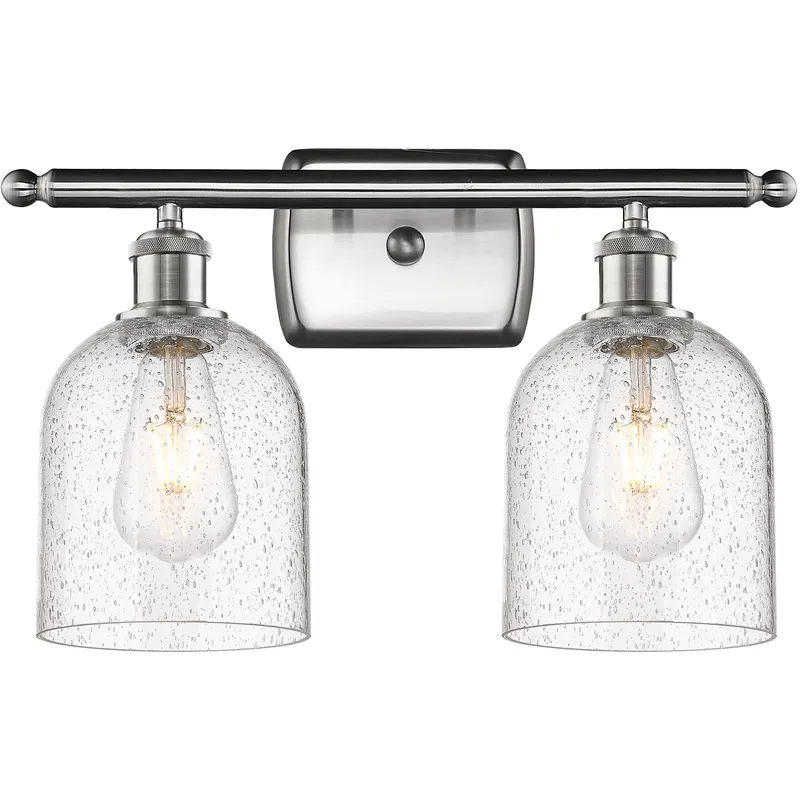 Ballston Bella 2 Light 15.5 inch Brushed Satin Nickel Bath Vanity Light Wall Light