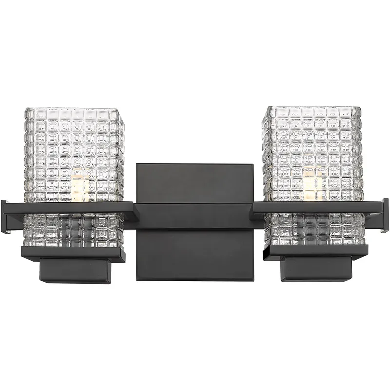 Wellfleet LED 15 inch Matte Black Bath Vanity Light Wall Light