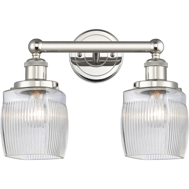 Colton 2 Light 15 inch Polished Nickel Bath Vanity Light Wall Light