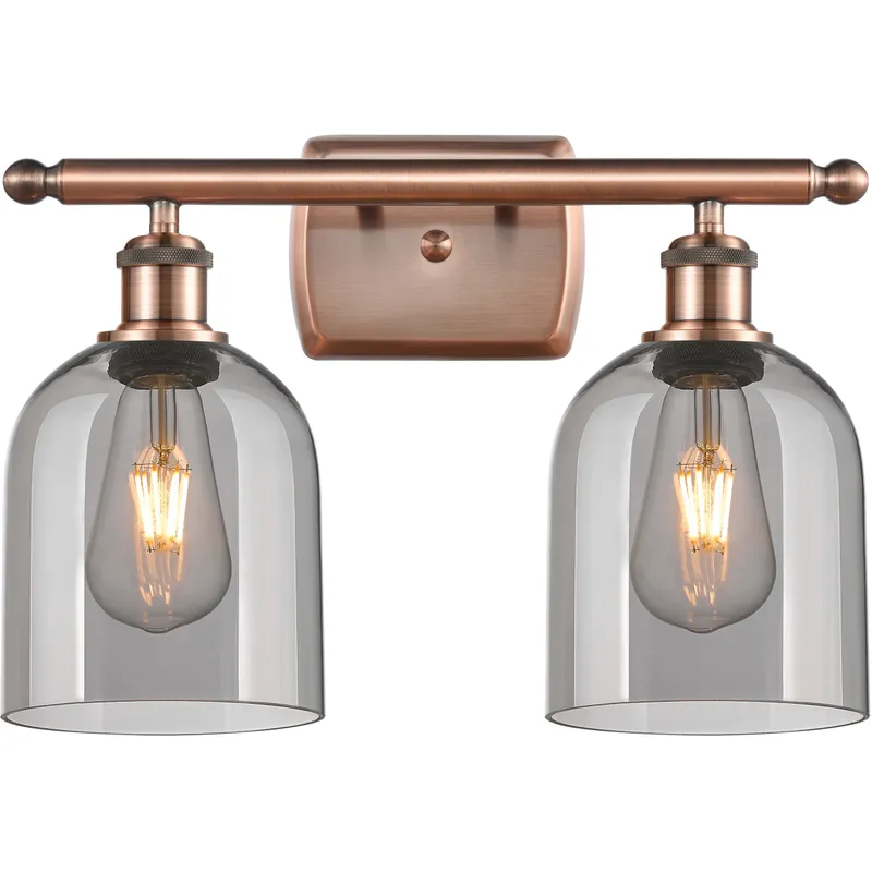 Ballston Bella 2 Light 15.5 inch Antique Copper Bath Vanity Light Wall Light