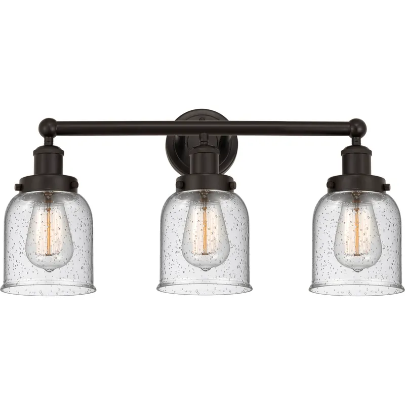 Bell 3 Light 24.5 inch Oil Rubbed Bronze Bath Vanity Light Wall Light