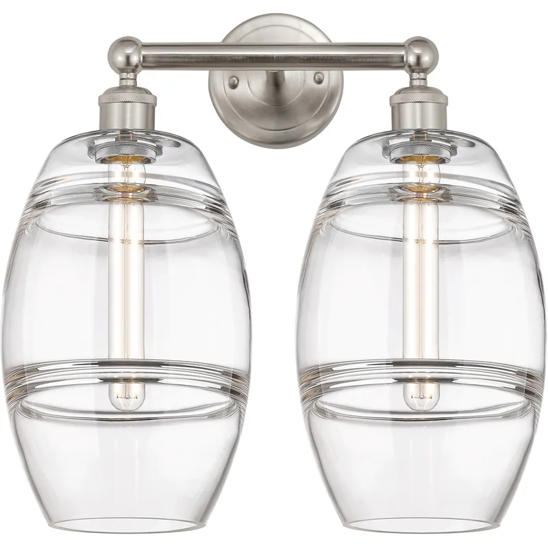 Edison Vaz 2 Light 17 inch Satin Nickel Bath Vanity Light Wall Light