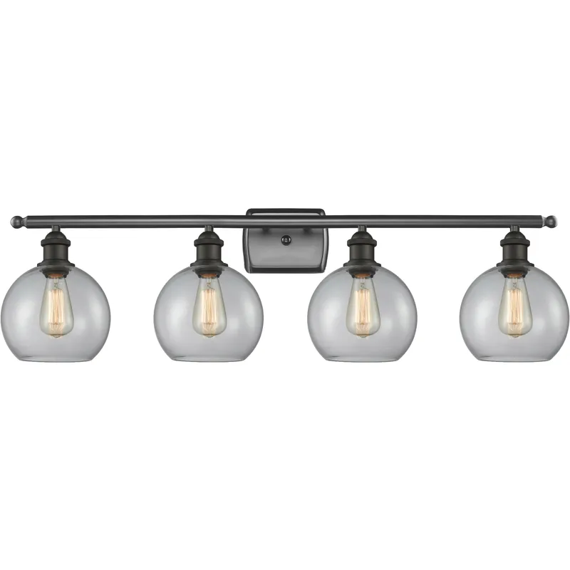 Ballston Athens 4 Light 36 inch Oil Rubbed Bronze Bath Vanity Light Wall Light