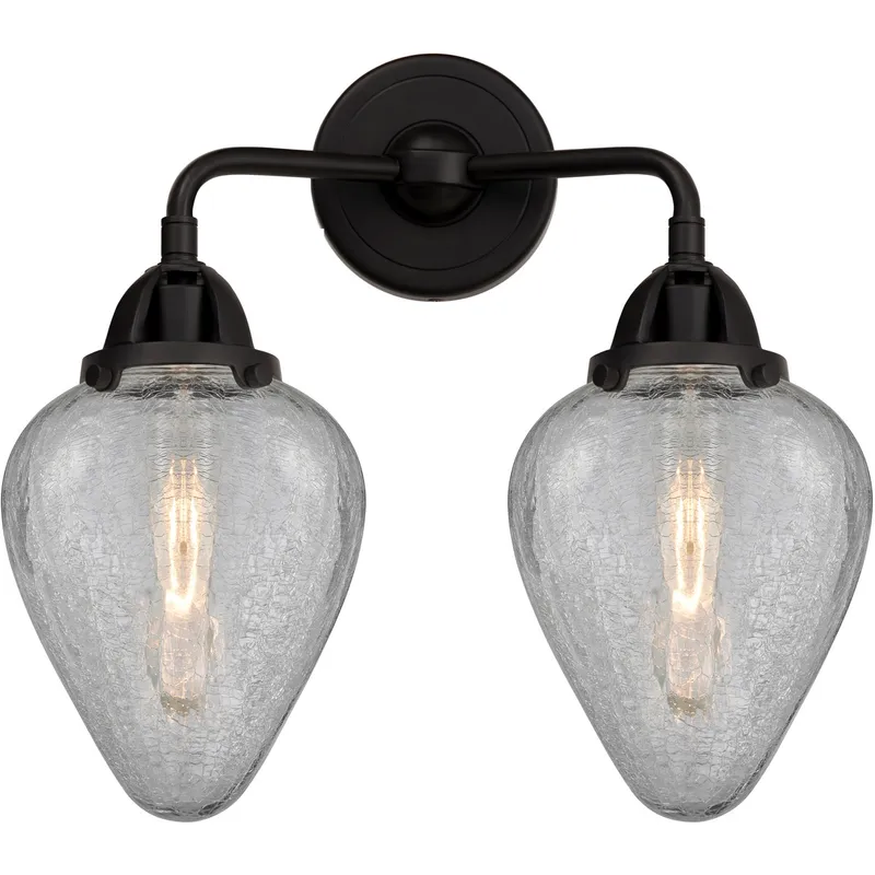 Nouveau 2 Geneseo LED 15 inch Matte Black Bath Vanity Light Wall Light