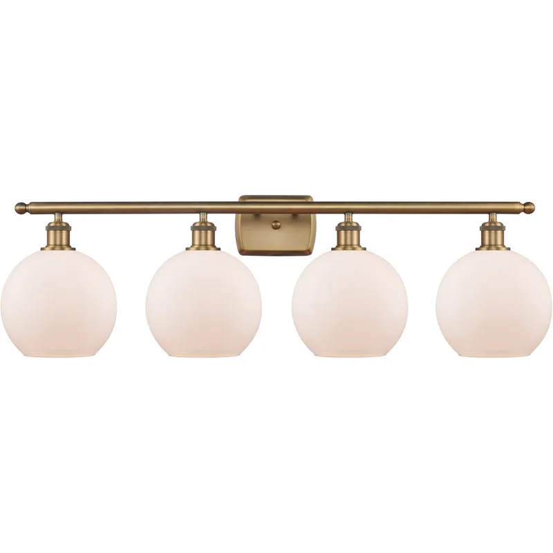 Ballston Athens 4 Light 36 inch Brushed Brass Bath Vanity Light Wall Light