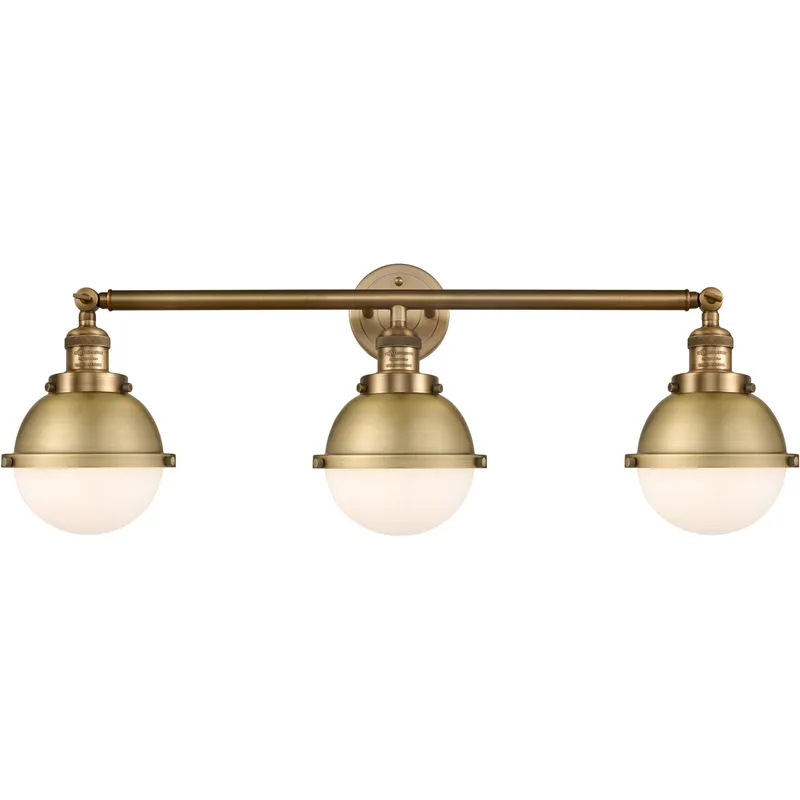Franklin Restoration Hampden LED 34 inch Brushed Satin Nickel Bath Vanity Light Wall Light in Clear Glass