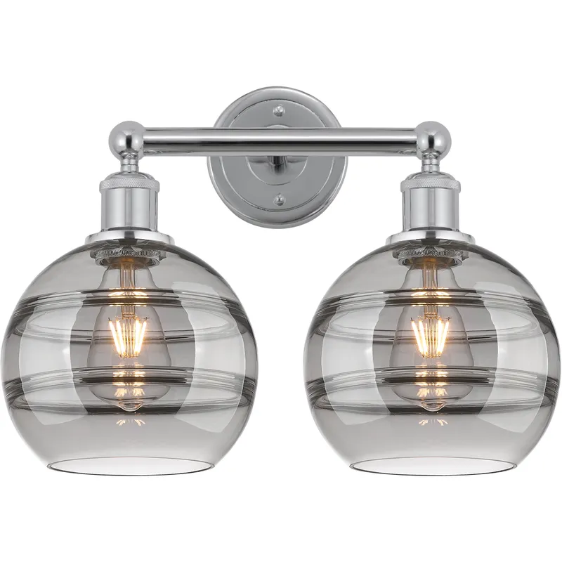 Edison Rochester 2 Light 17 inch Polished Chrome Bath Vanity Light Wall Light