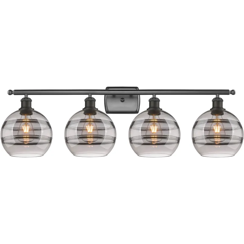 Ballston Rochester 4 Light 38 inch Oil Rubbed Bronze Bath Vanity Light Wall Light
