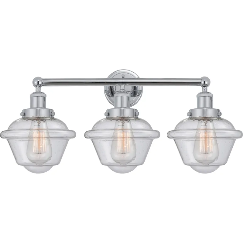 Oxford 3 Light 24.5 inch Polished Chrome Bath Vanity Light Wall Light