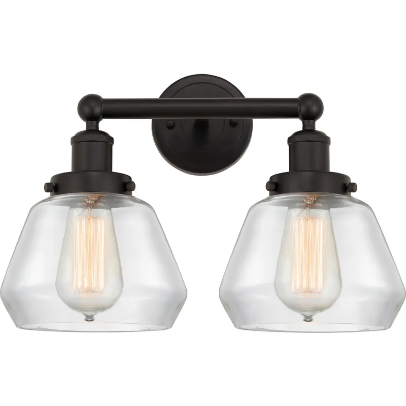 Fulton 2 Light 16 inch Oil Rubbed Bronze Bath Vanity Light Wall Light