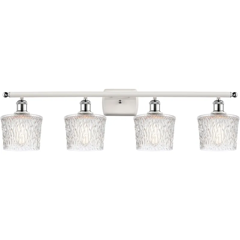 Ballston Niagra LED 36 inch White and Polished Chrome Bath Vanity Light Wall Light, Ballston